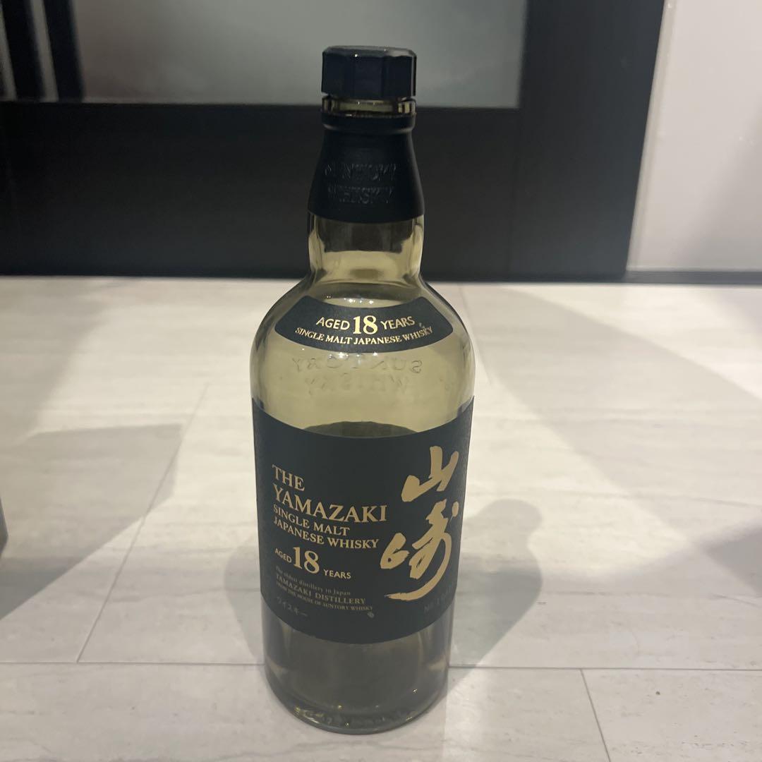 サントリー山崎１８年　からビン　箱