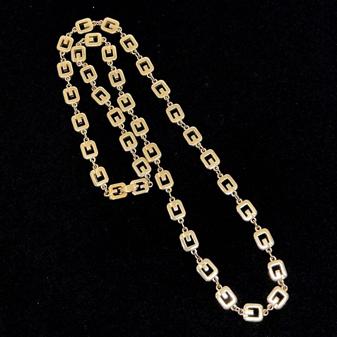 極美品】GIVENCHY ジバンシー ネックレス ゴールド GGロゴ