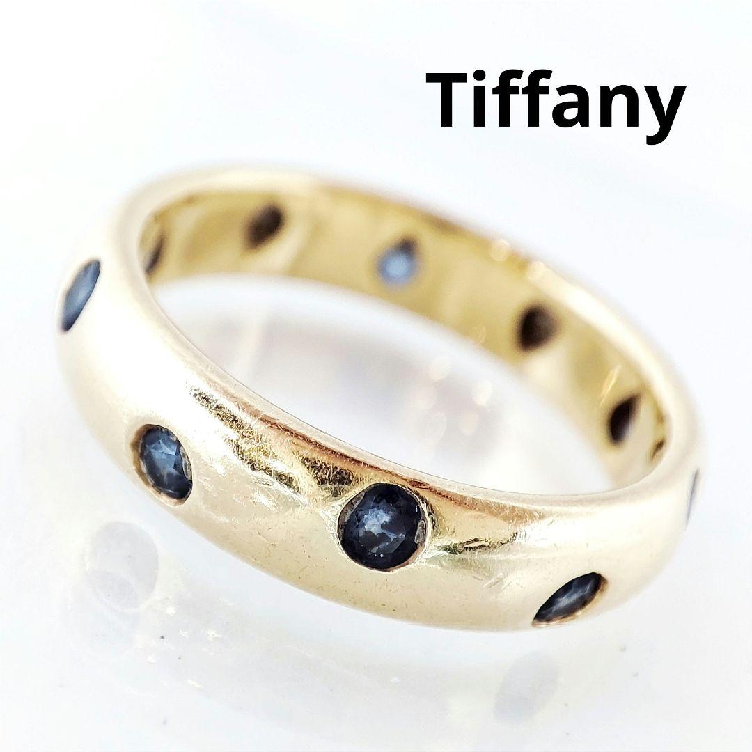 激安通販 Tiffany ティファニー ジュウル 750YG リング サファイア