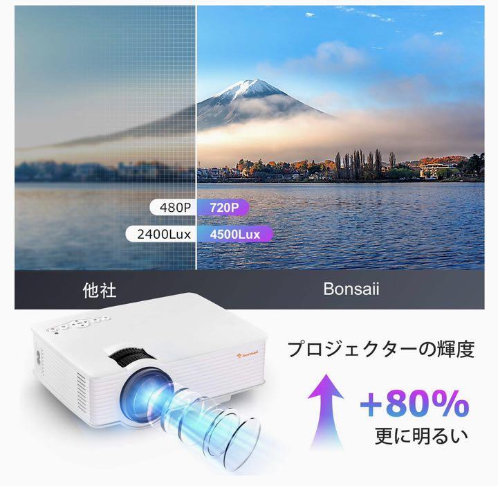 小型プロジェクター WiFi機能付き 1080PフルHD対応 zH6ZI-m51783234142 プロジェクター 好評得価
