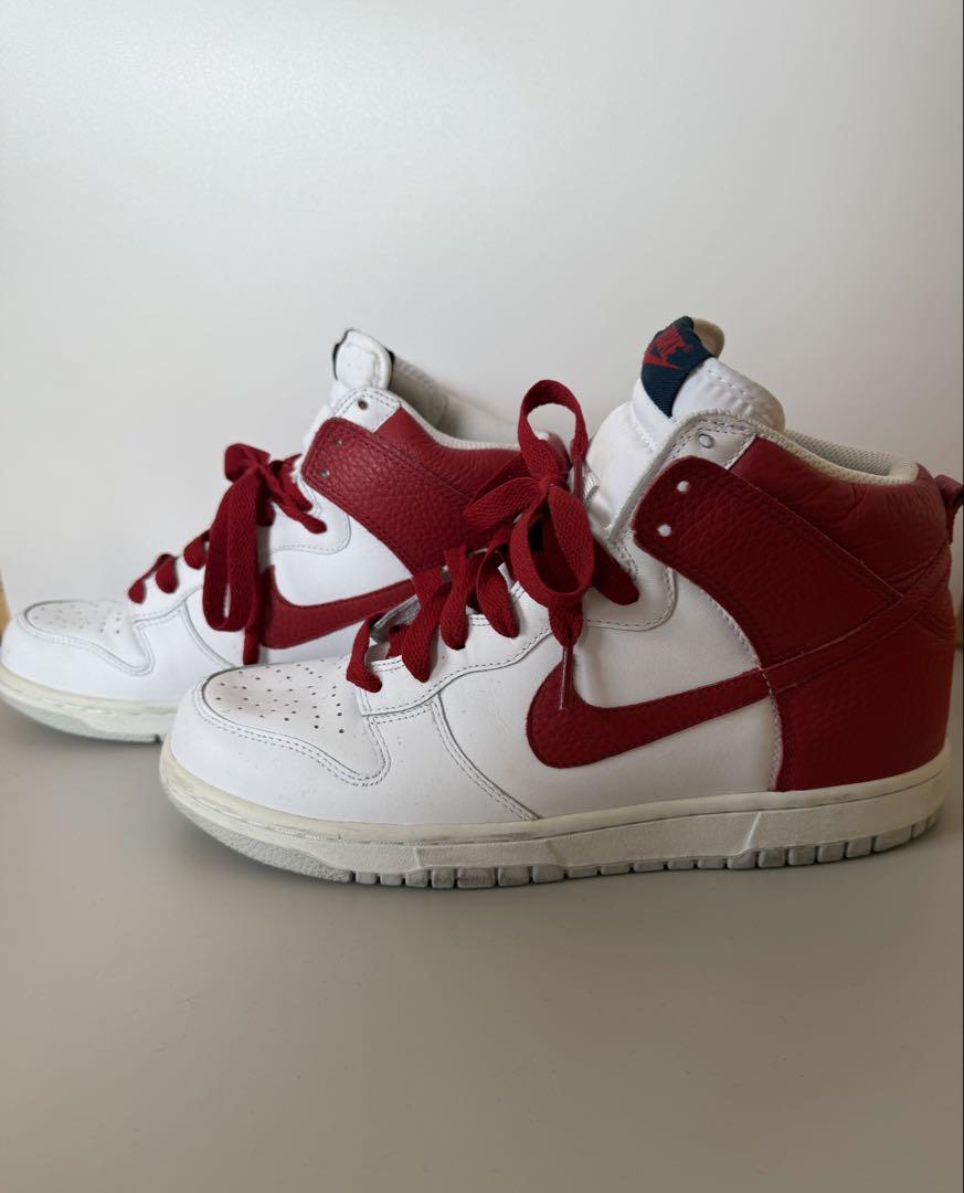 NIKE DUNK HIGH White×red 26.5cm