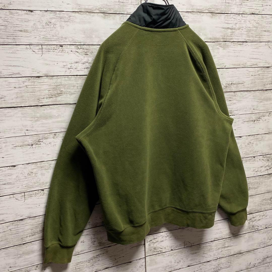 72【入手困難】ナイキ　ハーフジップ　刺繍ロゴ　レア　フリース　スウェット　美品