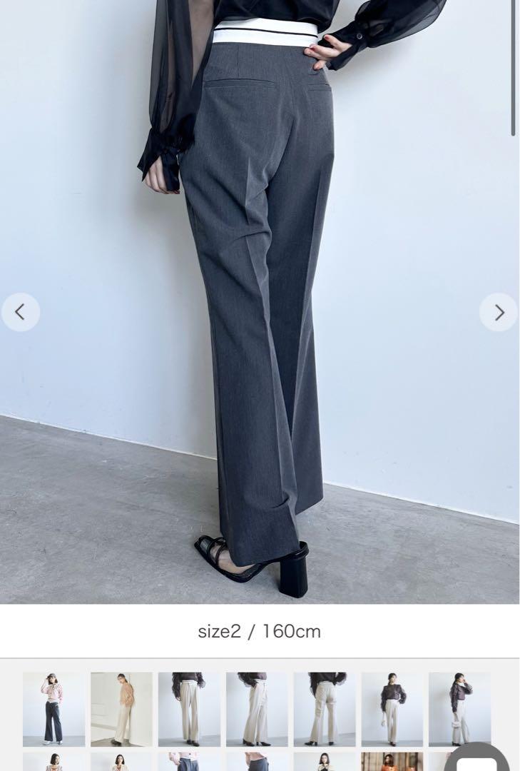 【ココディール】リメイクウエストフレアパンツ