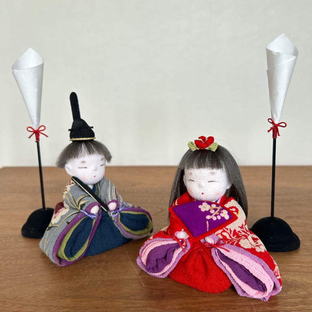 江戸縮緬 雛人形目立った傷や汚れなし