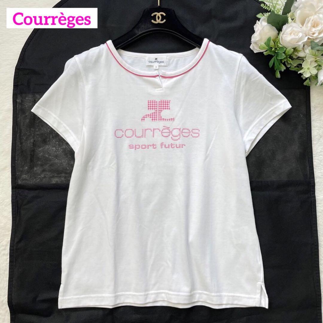 大人気✨【クレージュ】ロゴプリントTシャツ 38最 安 価格