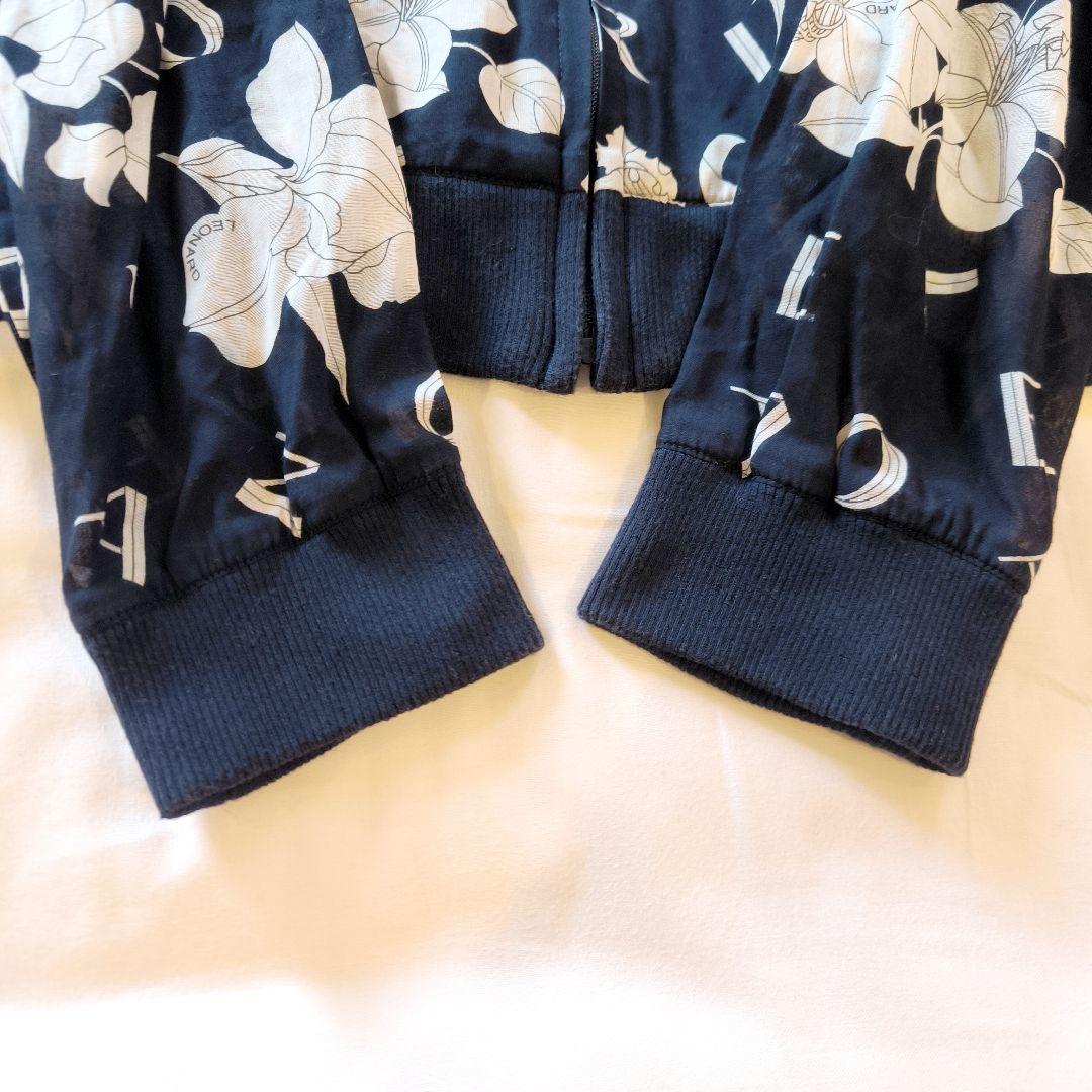 半額 50％OFFの通販 SPORTS レオナール LEONARD シアー 花柄 ブルゾン ジャケット・アウター