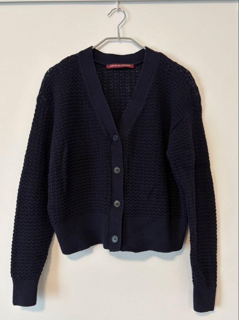 ユニクロ UNIQLOリネンコットンオープンワークカーディガン