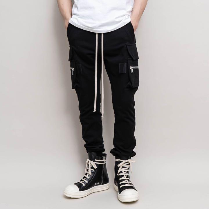 RICK OWENS リックオウエンス 新品マストドン カーゴパンツ 46 黒