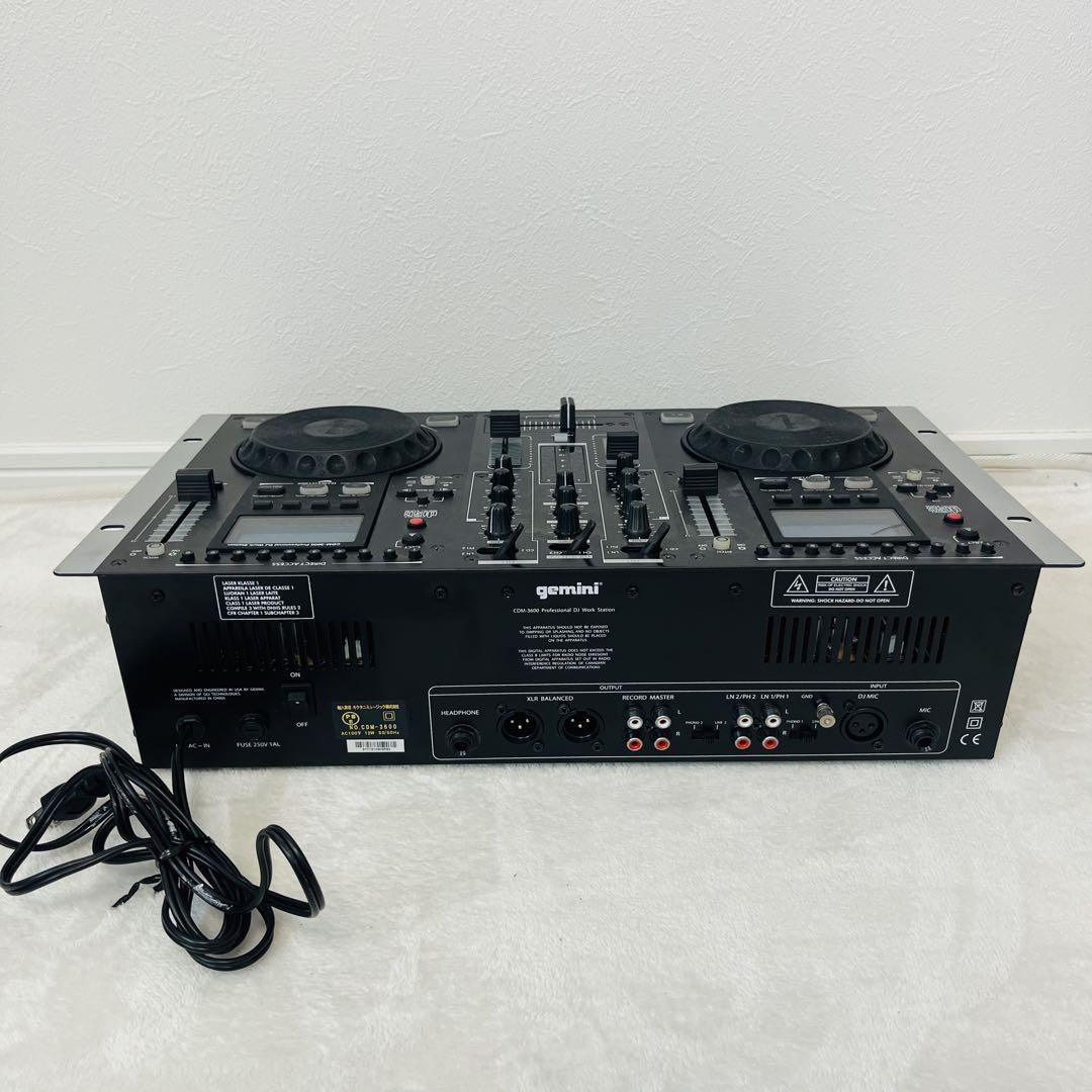 gemini CDM-3600 オールインワン　ミキサー　DJ