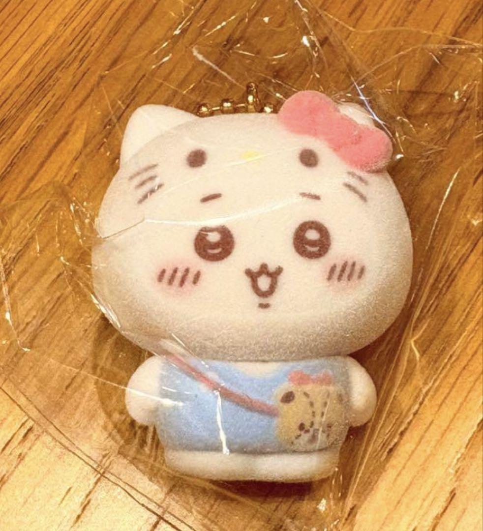 ちいかわ サンリオ フロッキーマスコット ちいかわ キティ