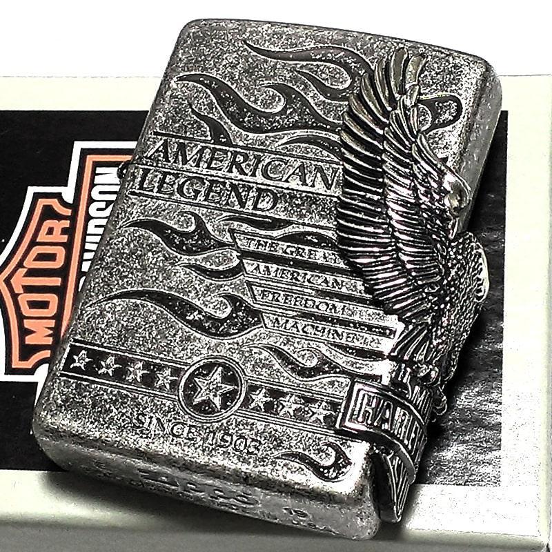 人気定番人気 ZIPPO ハーレー ダビッドソン ジッポ ライター アンティークシルバー XsahU-m51798840698 国産通販