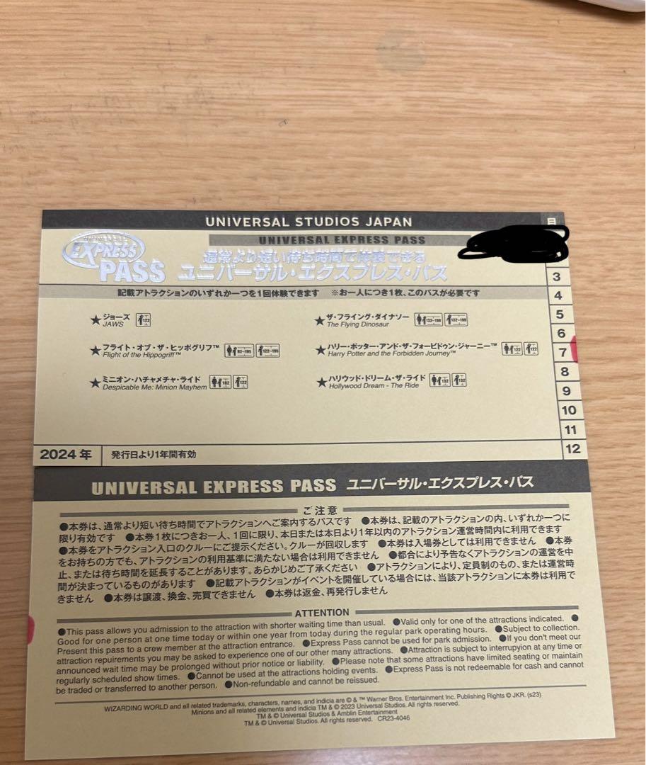 ユニバーサルエクスプレスパス2枚2025年7月29日まで有効 ユニバーサルエクスプレスパス2枚2025年7月29日まで有効