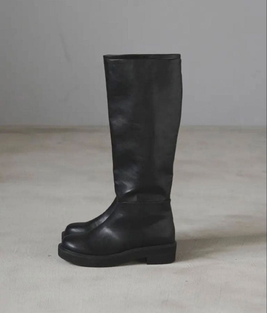 anuke Ecoleather Long Boots 37 ブラック anuke Ecoleather Long Boots 37 ブラック