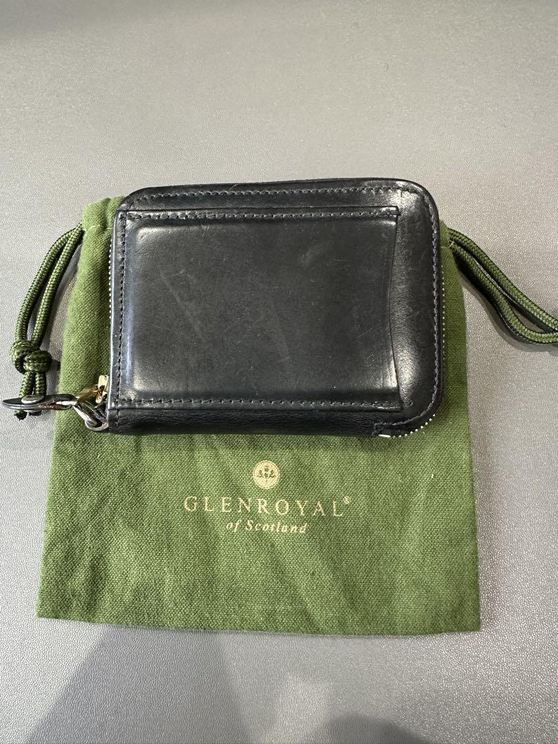 GLEN グレンロイヤル ジップアラウンドスモールウォレット　ブラック