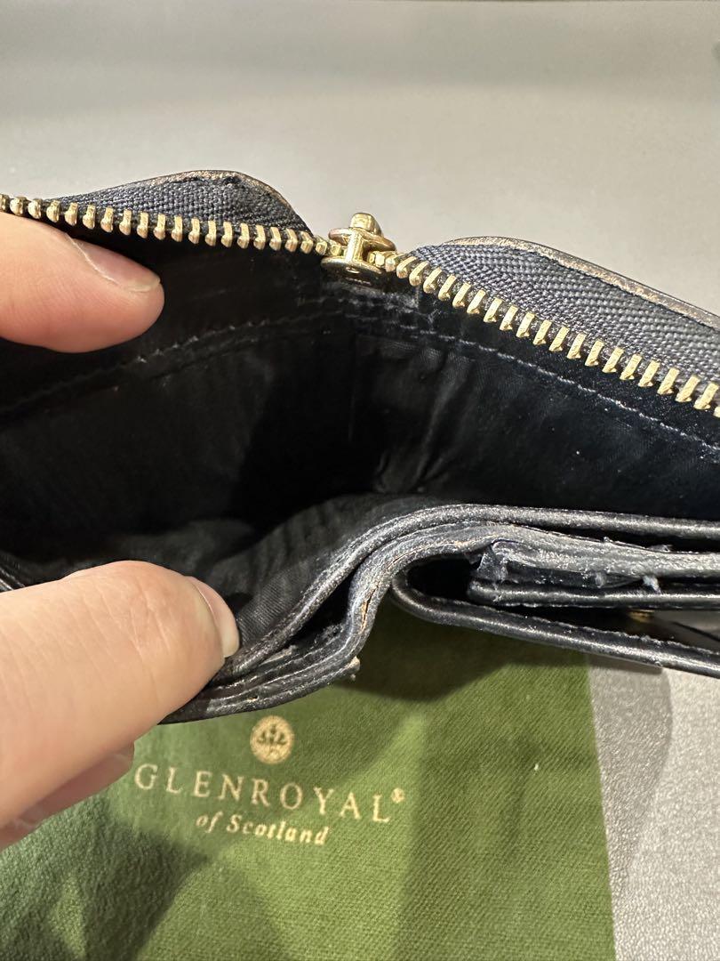 GLEN グレンロイヤル ジップアラウンドスモールウォレット　ブラック
