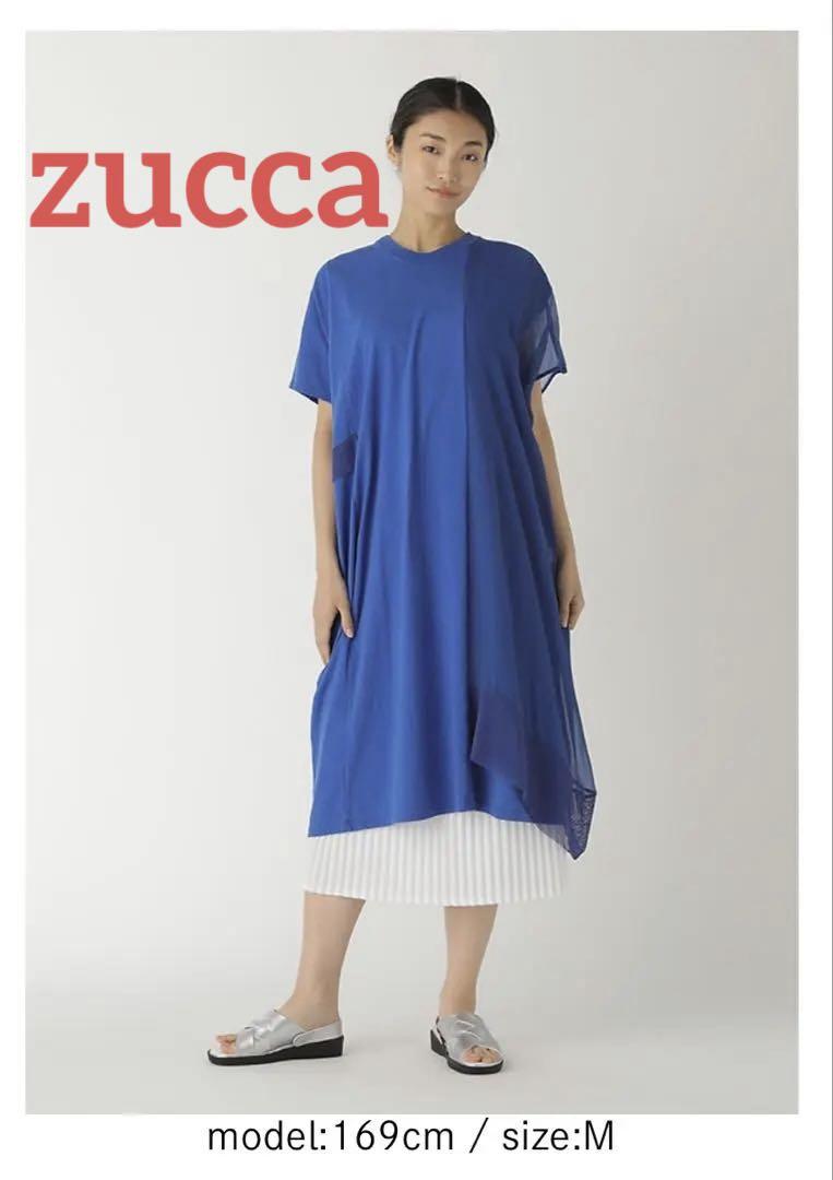 ZUCCaズッカ メッシュドッキングジャージィー/ワンピース【ブルー】