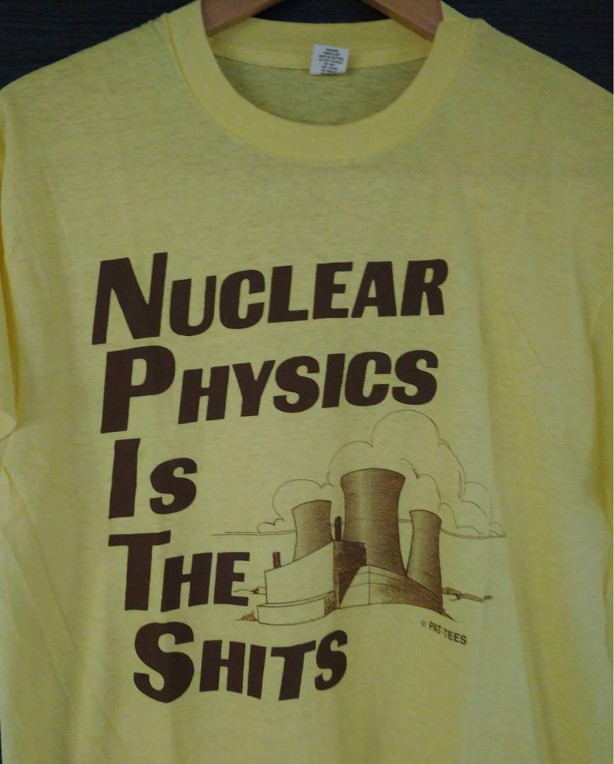79年製　デッドストック　スリーマイル原子力所　Tシャツ　黄色　L