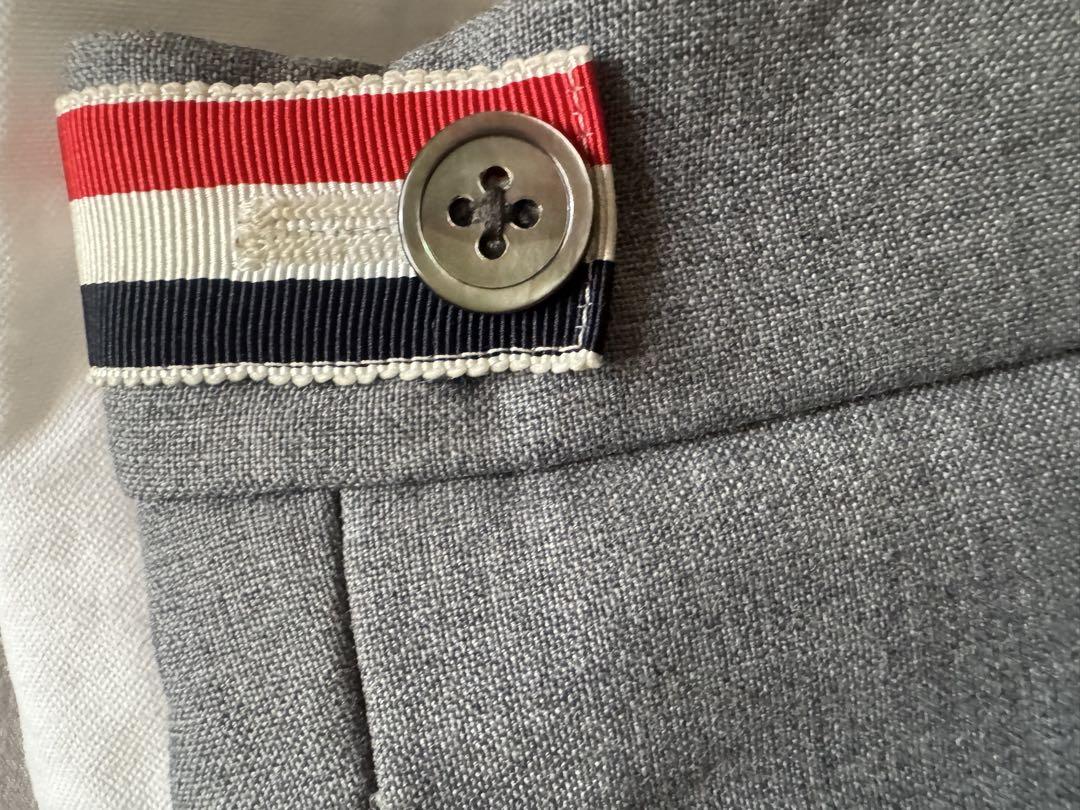 THOM BROWNE トムブラウン スキニー スラック　ボトムス グレー 1 THOM BROWNE トムブラウン スキニー スラック ボトムス グレー 1
