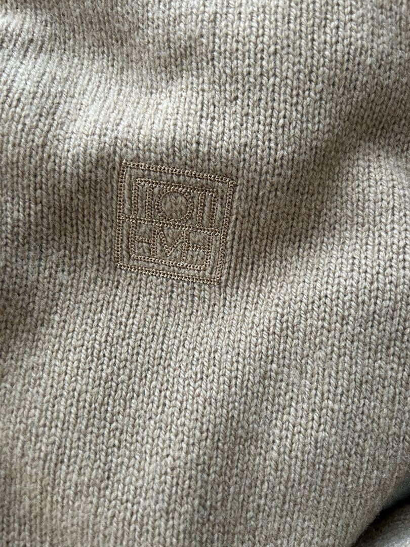 Toteme トーテム モノグラム 刺繍 ニット キャメル エンブロイダリー