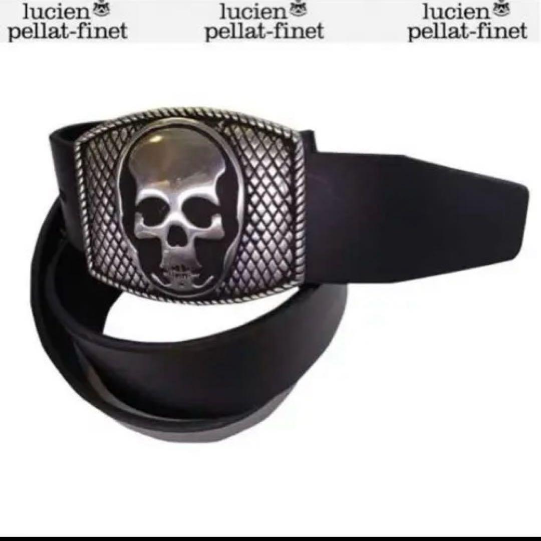 Lucien Pellat Finet スカルバックルベルト ブラック 人気