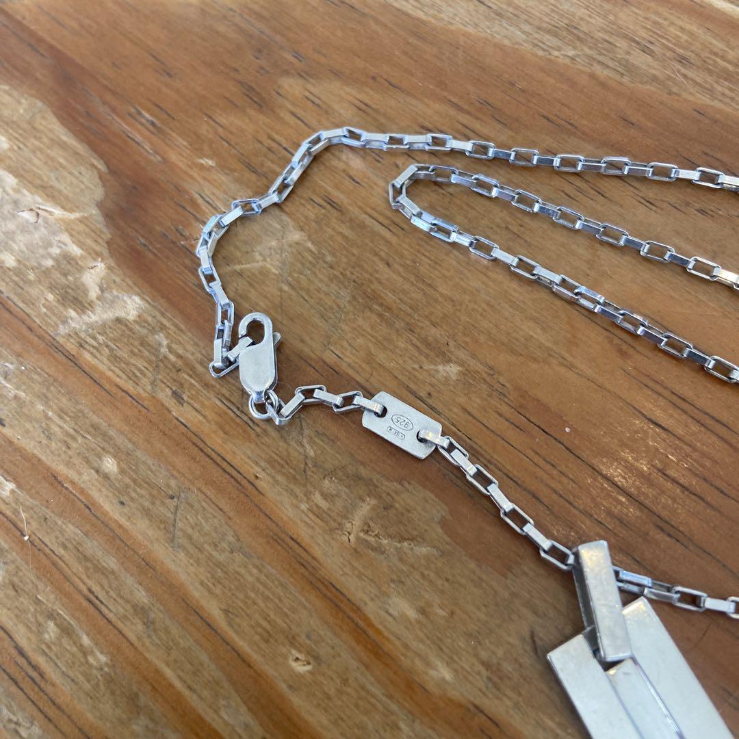 正規品　GUCCI グッチ　ベネチアン　ネックレス　プレート　シルバー925