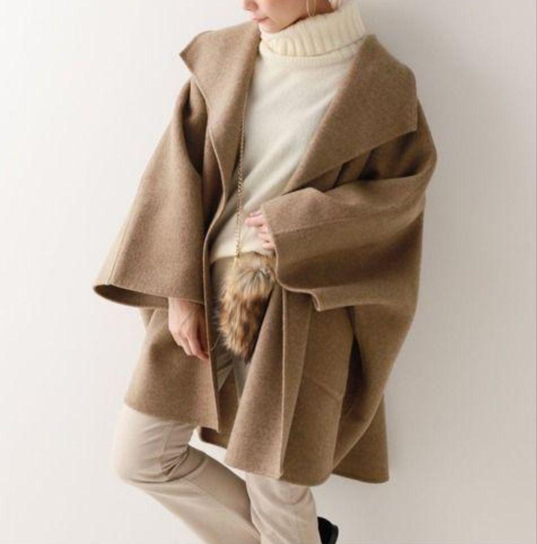 【新品】￥50,600 完売 SPICK&SPAN ダブルリバーマントコート 新品】￥50,600 完売 SPICK&SPAN ダブルリバーマントコート