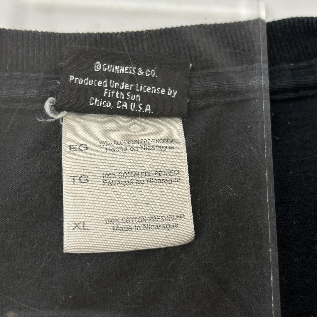 GUINNESS ギネス 黒 Tシャツ・カットソー XL(LL)