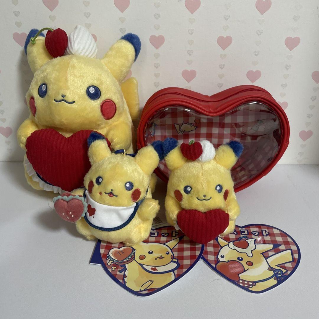 PIKACHU DINER・ぬいぐるみ・マスコット ハート ハンバーガー・ポーチ