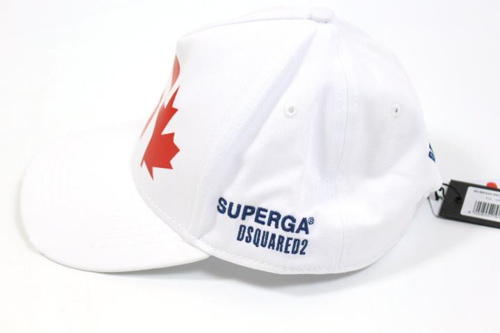 【新品】DSQUARED2 × SUPERGA コラボ キャップ ホワイト