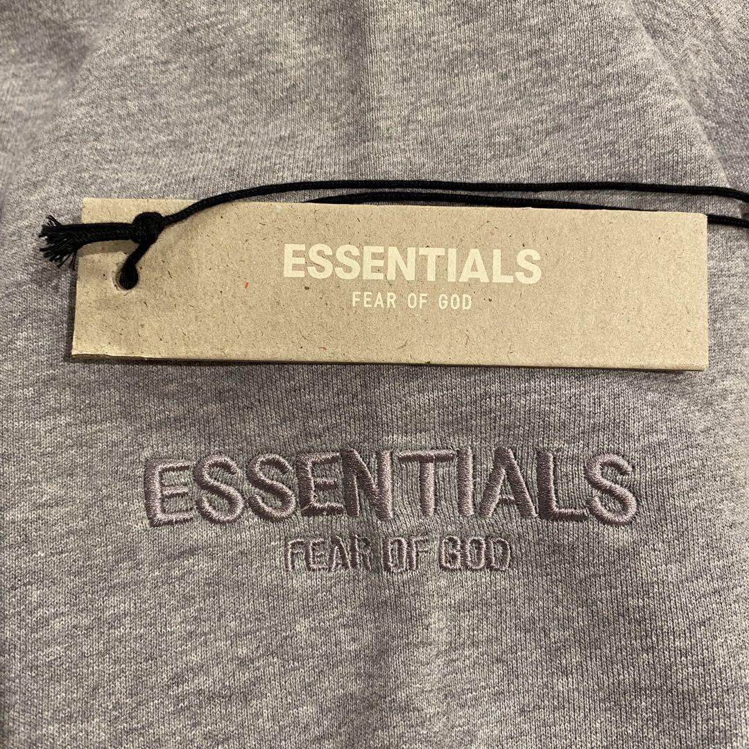 新品 ESSENTIALS ロゴ プリント パーカー エッセンシャルズ