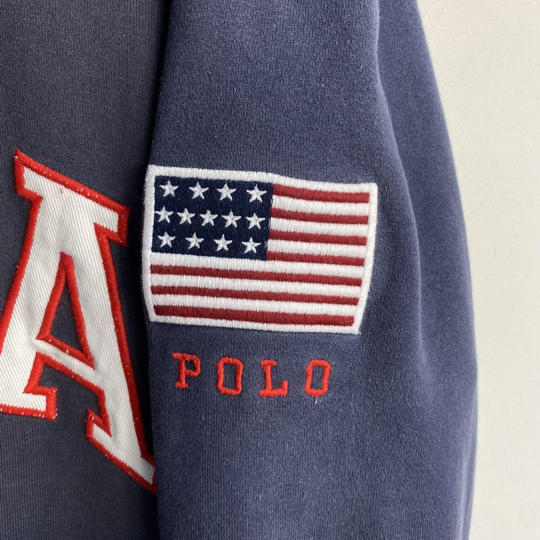 90’s POLO SPORT ハーフジップ スウェット デカロゴ USA 90’s POLO SPORT ハーフジップ スウェット デカロゴ USA
