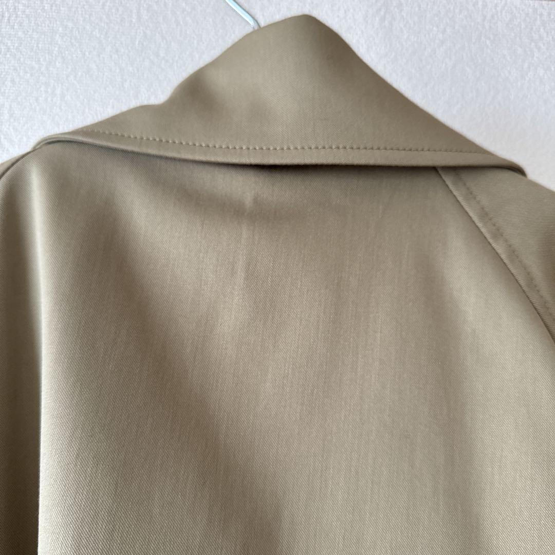新品未使用　unfilo 洗える】ロングトレンチコート キャメル