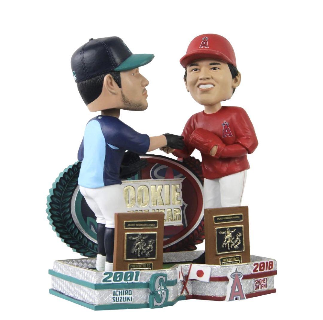 大谷翔平　イチロー　新人賞受賞　223個限定　ダブル・ボブルヘッド フィギュア MS】レア世界223個限定！大谷翔平+イチロー 新人賞 受賞記念