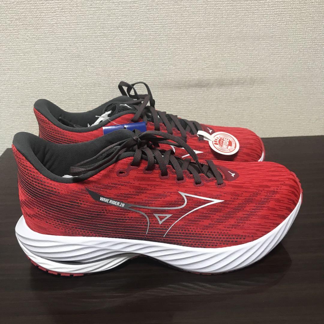 Mizuno Wave Rider 28 スーパーワイド レッド　28.5