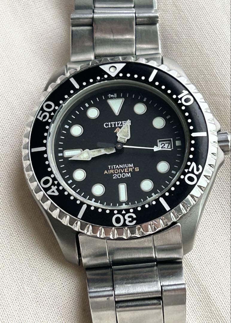 Citizen Air Diver's チタン製 時計 CITIZEN AIR DIVER'S 200M チタン製腕時計