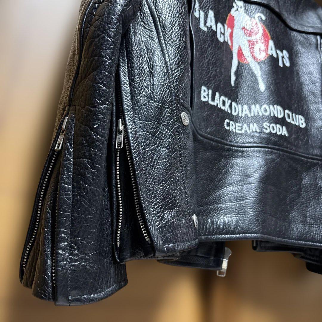 ジャケット・アウター CREAMSODA CLASSIC LEATHER JACKET