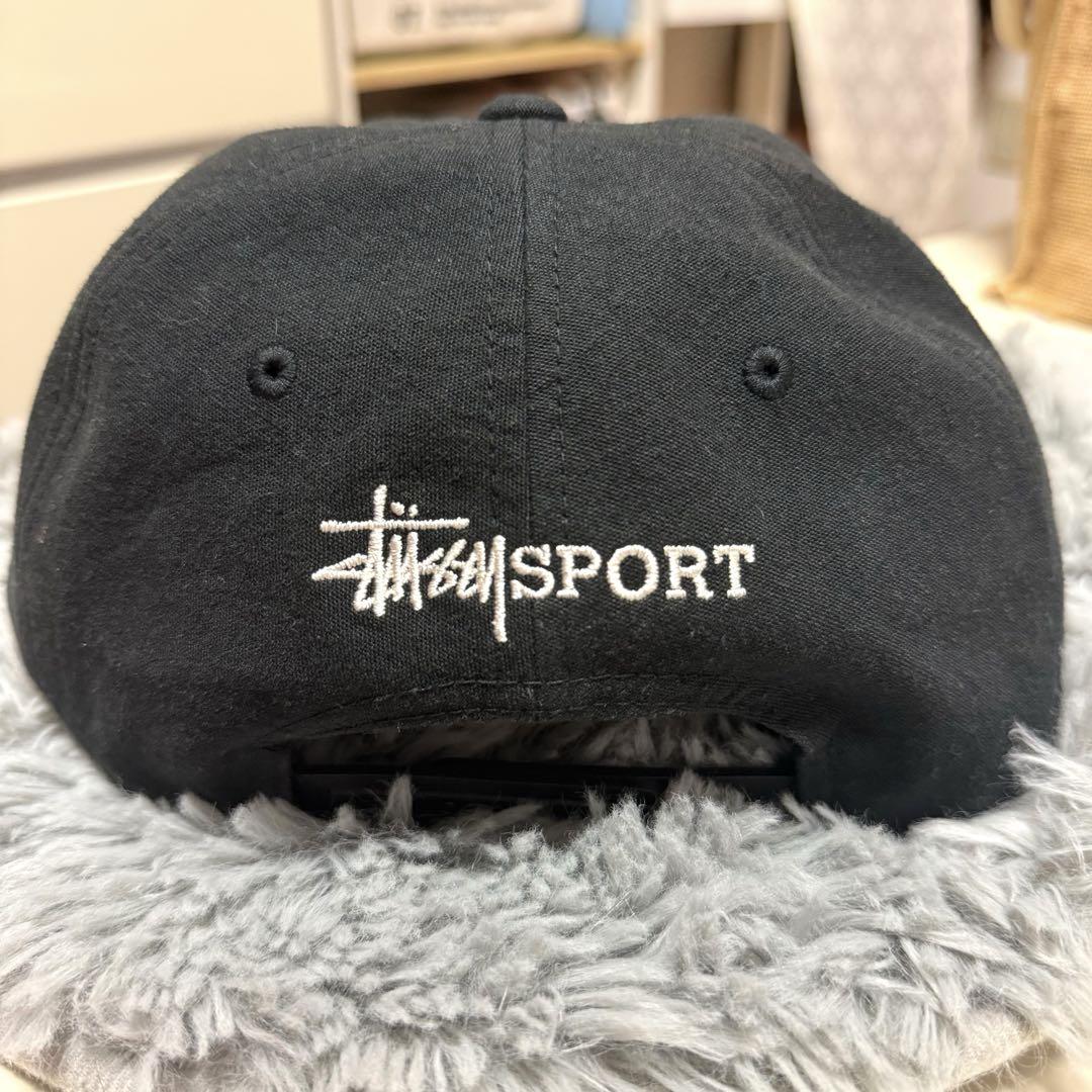 Stussy Sport 黒キャップステューシー STUSSY