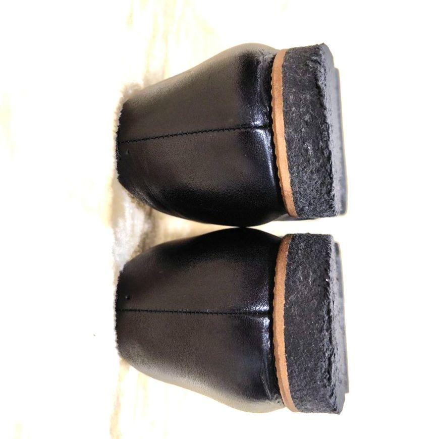 美品 マーガレットハウエル サイドゴア レザーシューズ 24cm 黒 ブラック