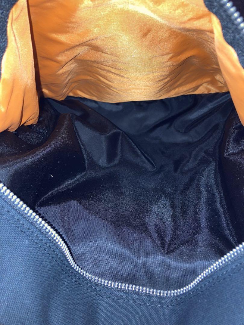 PORTER ビームス　コラボトートバッグ 黒 オレンジロゴ