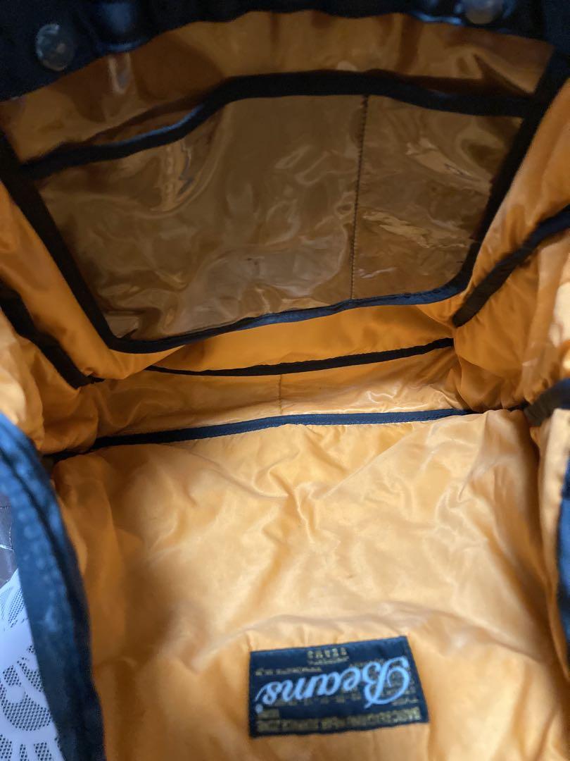 PORTER ビームス　コラボトートバッグ 黒 オレンジロゴ