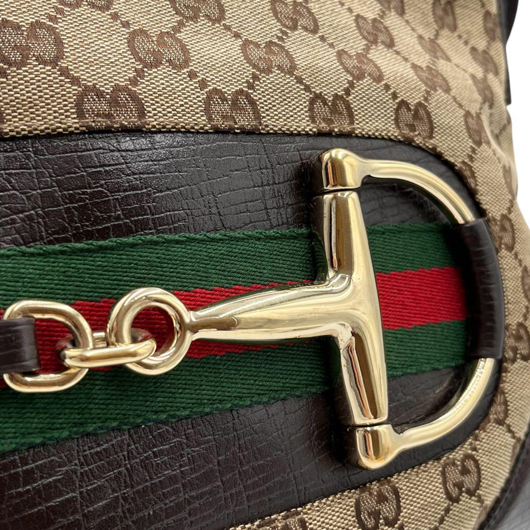 GUCCI グッチ　ショルダーバッグ　斜めがけバッグ　シェリーライン　キャンバス