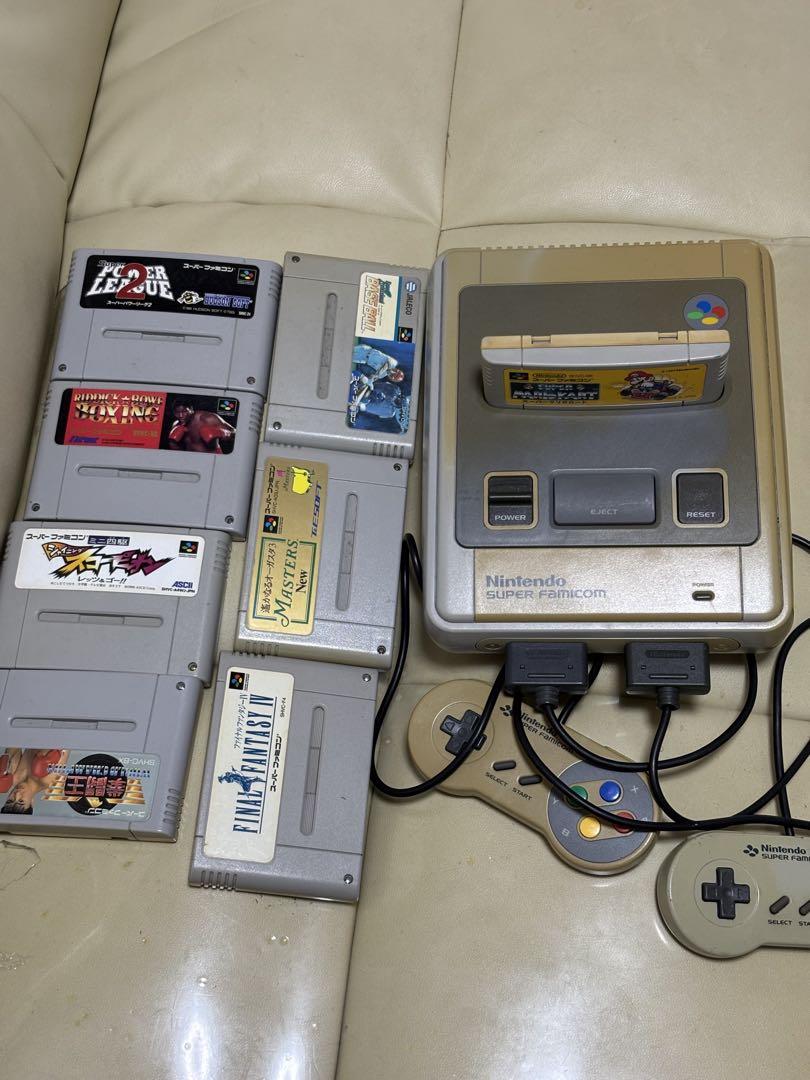 Nintendo スーパーファミコン 本体 ソフト8本付き - メルカリ