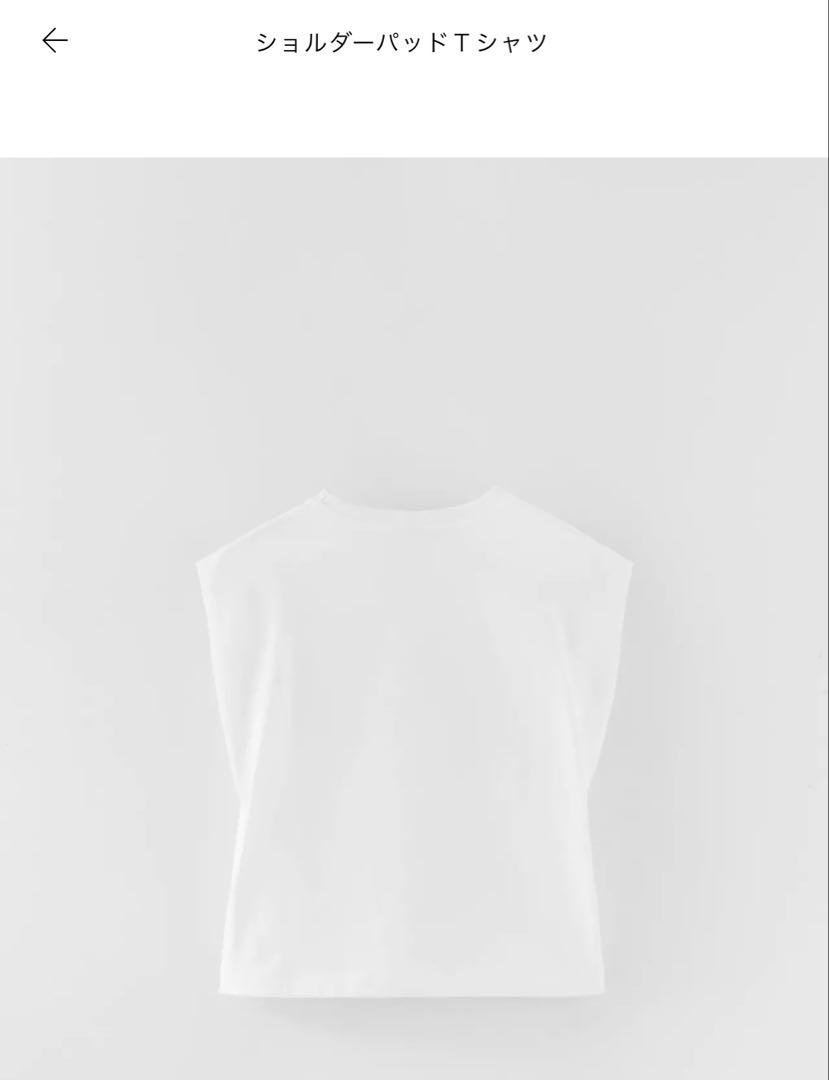 ZARA - 新品 未使用！ZARA ショルダーパッドTシャツの通販 by