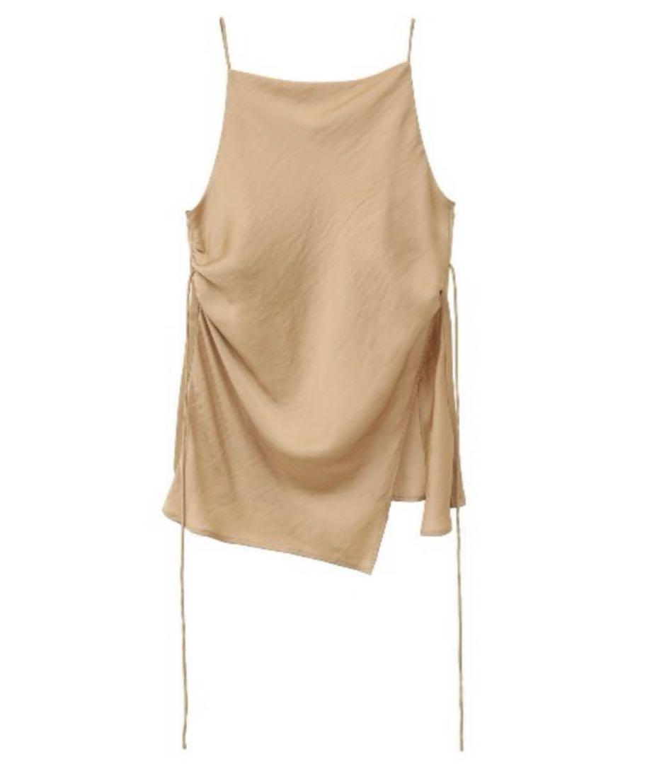 クラネDRAPE SATIN CAMISOLE TOPS サテンキャミソール2