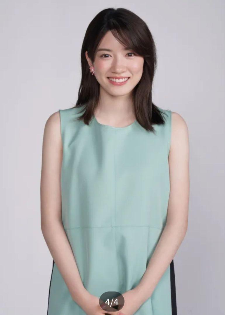 ハンガー付き新品✨永野芽郁さん着用　PLAN C　膝丈バイカラーワンピース　36