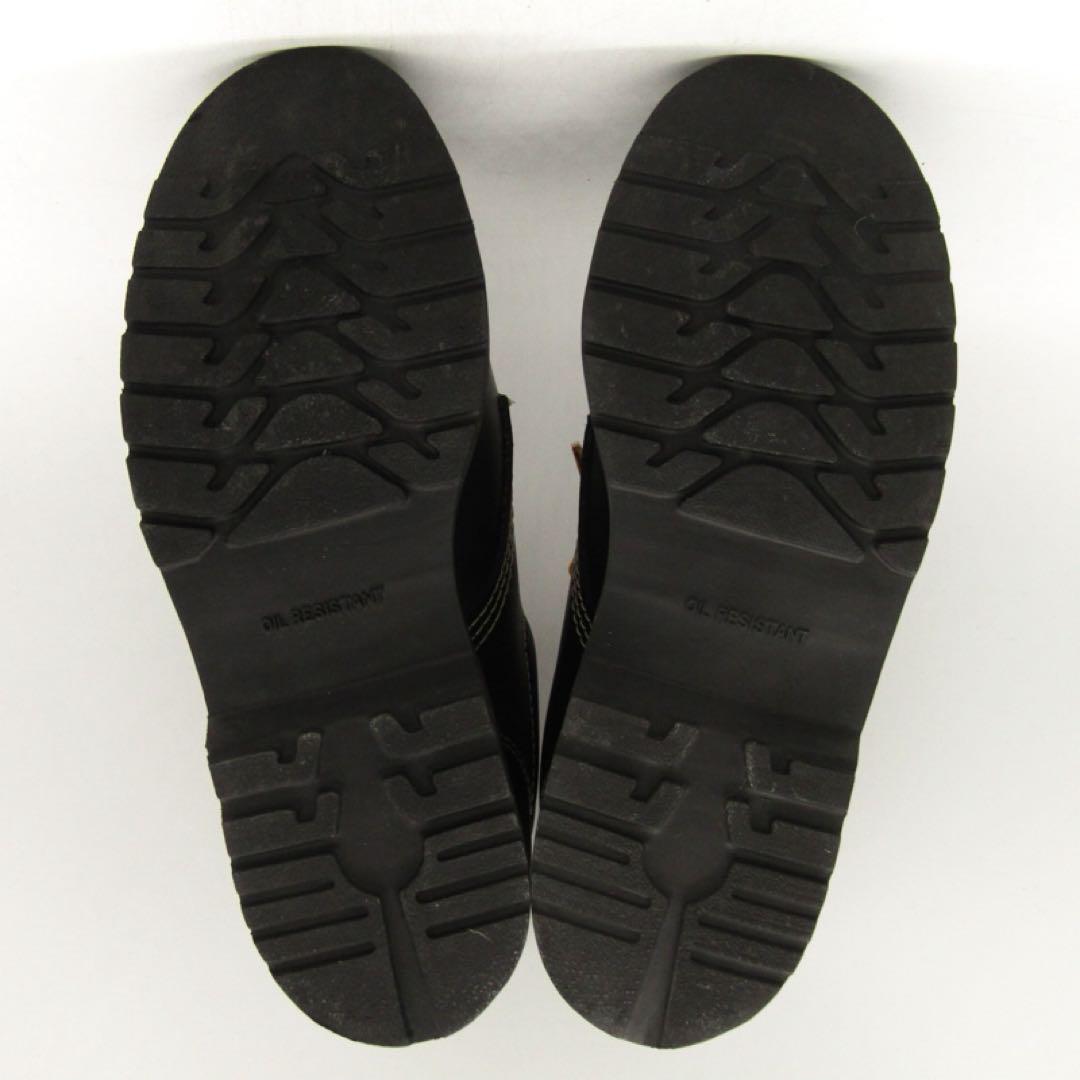 【BIGGUN】ワークブーツ モカシン 黒 25.5cm