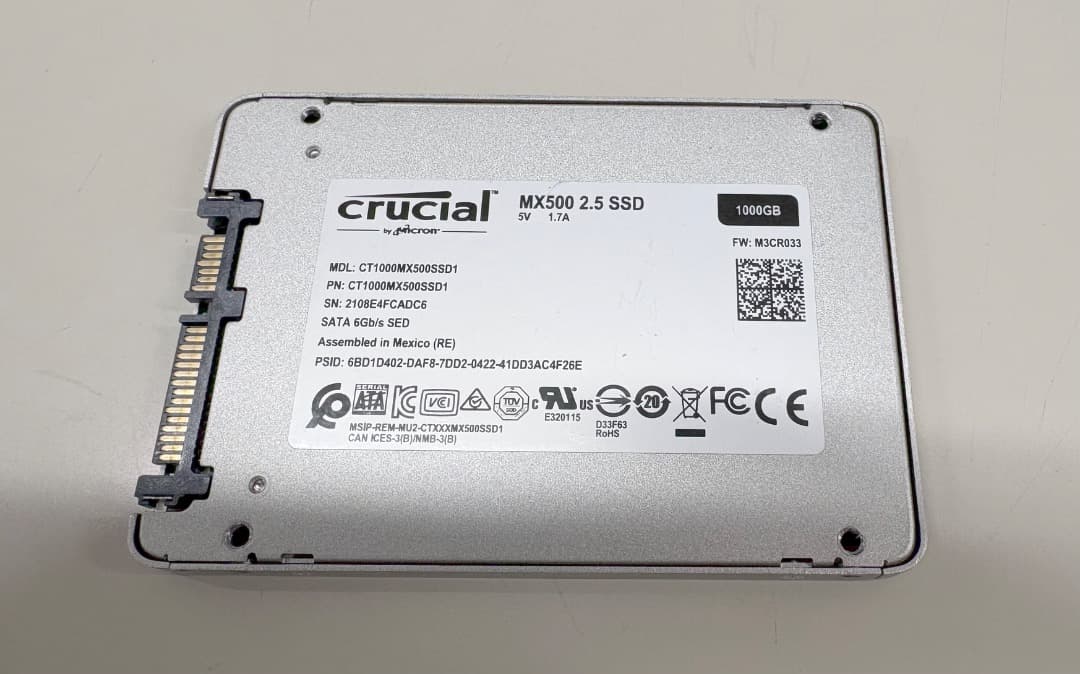 Crucial 2.5inch SSD 1TB MX500 Crucial 2.5inch SSD 1TB MX500