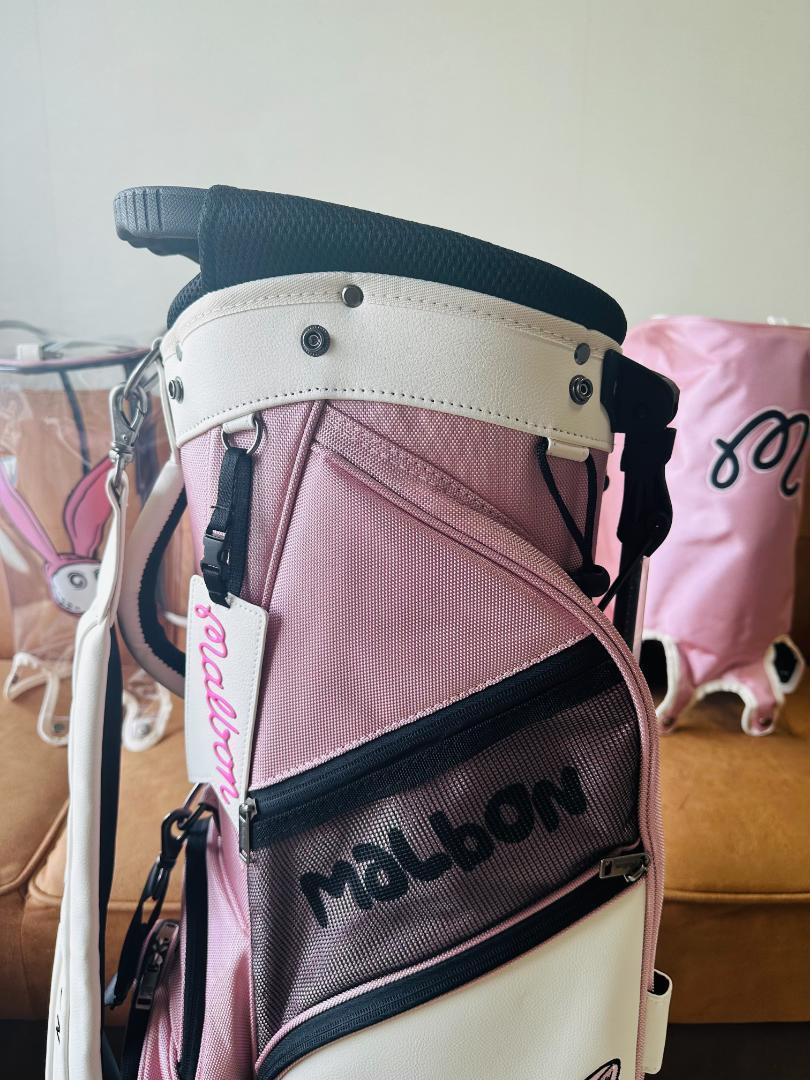 即日発送 マルボンゴルフ　キャディバッグ　スタンドバッグ Malbon ピンク