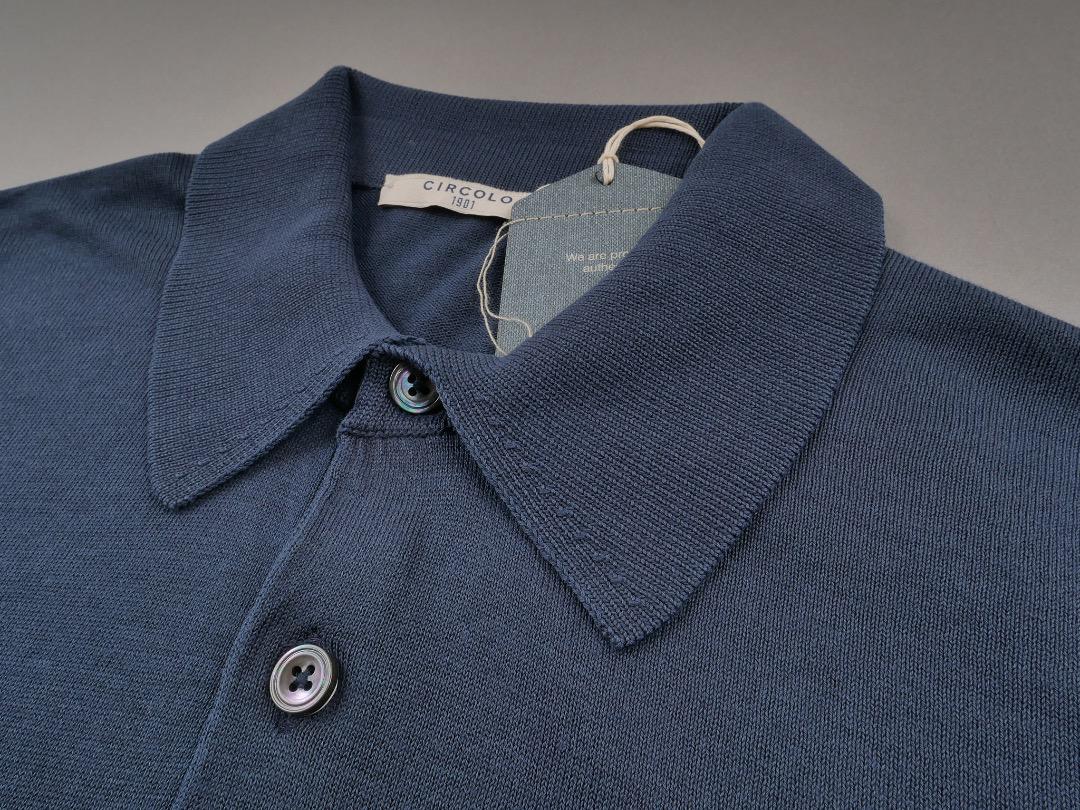 CIRCOLO 1901 チルコロ◆Italy◆L◆ニット 半袖 ポロ シャツ