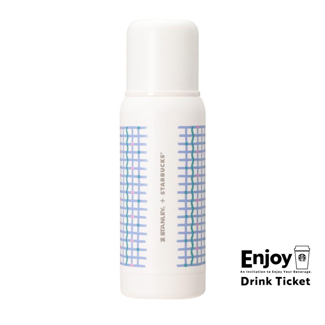 コップ付ステンレスボトルSTANLEYチェック503ml